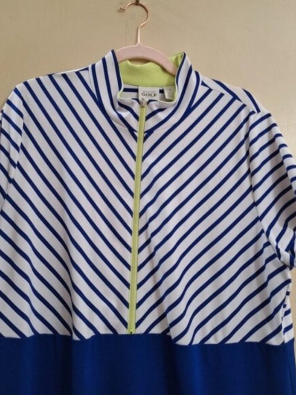 Zenergy by Chicos Golf Dress Blue and White Stripes with Pockets XL - Picture 7 of 10